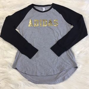 Adidas Baseball Style Tee Long Sleeve Climalite